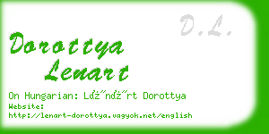 dorottya lenart business card